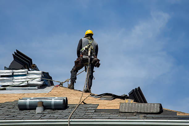 Professional Roofing technician working in Browns Mills, NJ
